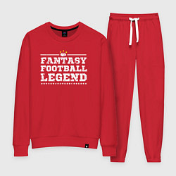 Костюм хлопковый женский Fantasy Football Legend, цвет: красный