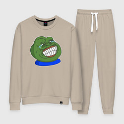 Костюм хлопковый женский PepeLaugh, цвет: миндальный