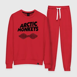 Костюм хлопковый женский Arctic Monkeys, цвет: красный