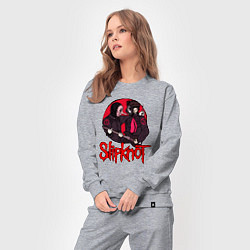 Костюм хлопковый женский Slipknot rock, цвет: меланж — фото 2