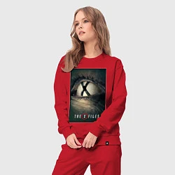 Костюм хлопковый женский X - Files poster, цвет: красный — фото 2