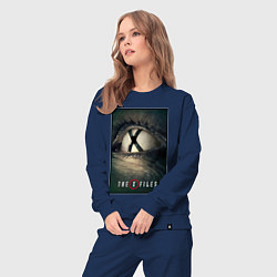Костюм хлопковый женский X - Files poster, цвет: тёмно-синий — фото 2