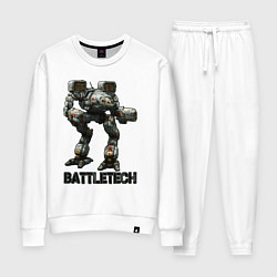 Костюм хлопковый женский Battletech - 16 bit, цвет: белый