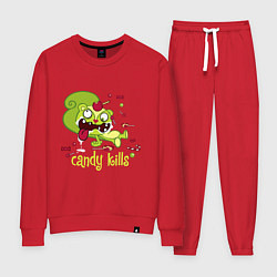 Костюм хлопковый женский Nutty - candy kills, цвет: красный