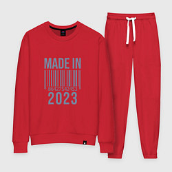 Костюм хлопковый женский Made in 2023, цвет: красный