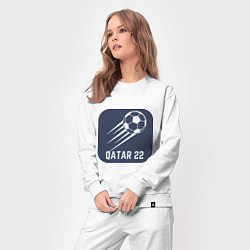 Костюм хлопковый женский Qatar 22, цвет: белый — фото 2