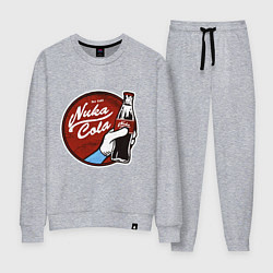 Костюм хлопковый женский Nuka cola sticker, цвет: меланж