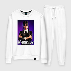 Костюм хлопковый женский Wednesday, цвет: белый