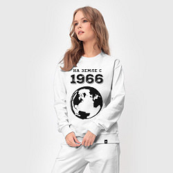 Костюм хлопковый женский На Земле с 1966 с краской на светлом, цвет: белый — фото 2