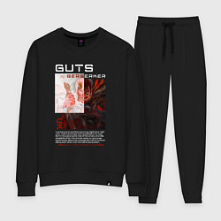 Костюм хлопковый женский Guts Берсерк, цвет: черный