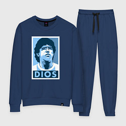 Костюм хлопковый женский Dios Maradona, цвет: тёмно-синий