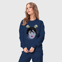 Костюм хлопковый женский Wednesday зомби art, цвет: тёмно-синий — фото 2