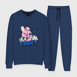 Костюм хлопковый женский Cooky BT21 Jungkook, цвет: тёмно-синий