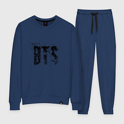 Костюм хлопковый женский BTS logo, цвет: тёмно-синий