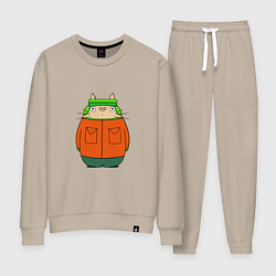 Костюм хлопковый женский Totoro Kyle, цвет: миндальный