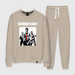 Костюм хлопковый женский Greed Day rock, цвет: миндальный