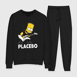 Костюм хлопковый женский Placebo Барт Симпсон рокер, цвет: черный
