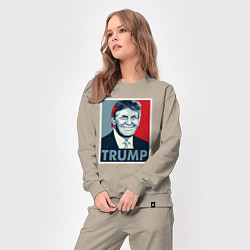 Костюм хлопковый женский Trump, цвет: миндальный — фото 2