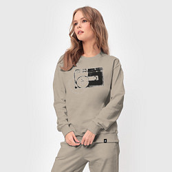 Костюм хлопковый женский Cassette, цвет: миндальный — фото 2