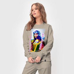 Костюм хлопковый женский Gioconda - web ghetto - fashion style, цвет: миндальный — фото 2