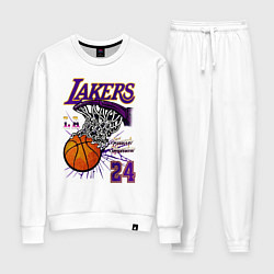 Костюм хлопковый женский LA Lakers Kobe, цвет: белый