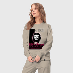 Костюм хлопковый женский Эрнесто Че Гевара и революция, цвет: миндальный — фото 2