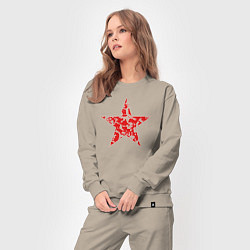 Костюм хлопковый женский Star USSR, цвет: миндальный — фото 2