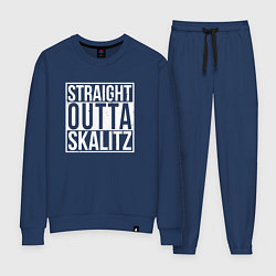 Костюм хлопковый женский Straight outta Skalitz, цвет: тёмно-синий