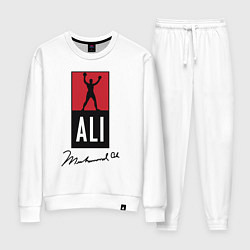 Костюм хлопковый женский Muhammad Ali boxer, цвет: белый