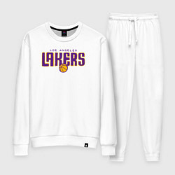 Костюм хлопковый женский Team Lakers, цвет: белый