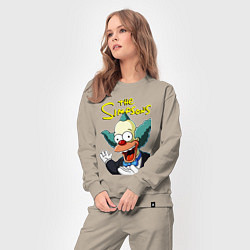 Костюм хлопковый женский Krusty the clown, цвет: миндальный — фото 2