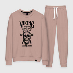 Костюм хлопковый женский Викинг Воин, цвет: пыльно-розовый