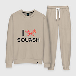 Костюм хлопковый женский I Love Squash, цвет: миндальный