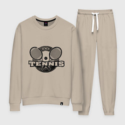 Костюм хлопковый женский Tennis, цвет: миндальный