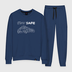 Женский костюм Stay safe white