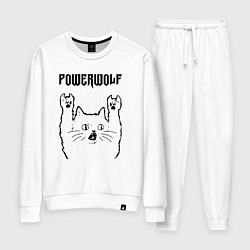 Костюм хлопковый женский Powerwolf - rock cat, цвет: белый