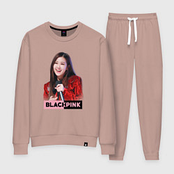 Костюм хлопковый женский Rose Blackpink, цвет: пыльно-розовый