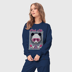 Костюм хлопковый женский Pinkie Panda, цвет: тёмно-синий — фото 2