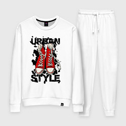 Костюм хлопковый женский Urban Style, цвет: белый