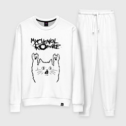 Костюм хлопковый женский My Chemical Romance - rock cat, цвет: белый