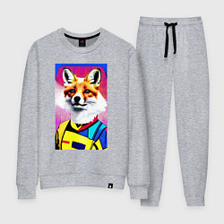 Костюм хлопковый женский Fox - pop art - fashionista, цвет: меланж