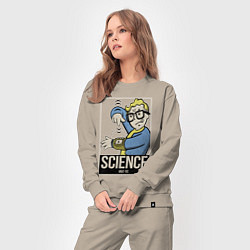 Костюм хлопковый женский Vault science, цвет: миндальный — фото 2