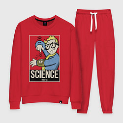 Костюм хлопковый женский Vault science, цвет: красный