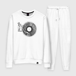 Костюм хлопковый женский Vinyl style, цвет: белый