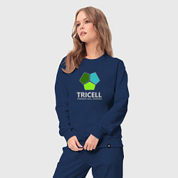 Костюм хлопковый женский Tricell Inc, цвет: тёмно-синий — фото 2