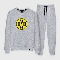 Костюм хлопковый женский Borussia fc sport, цвет: меланж