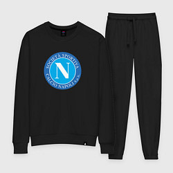 Костюм хлопковый женский Napoli fc sport, цвет: черный