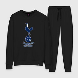 Костюм хлопковый женский Tottenham Hotspur fc sport, цвет: черный