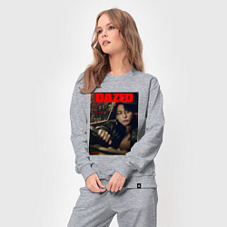 Костюм хлопковый женский BTS JungKook на обложке, цвет: меланж — фото 2