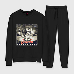 Костюм хлопковый женский Заточка - Острые края, цвет: черный